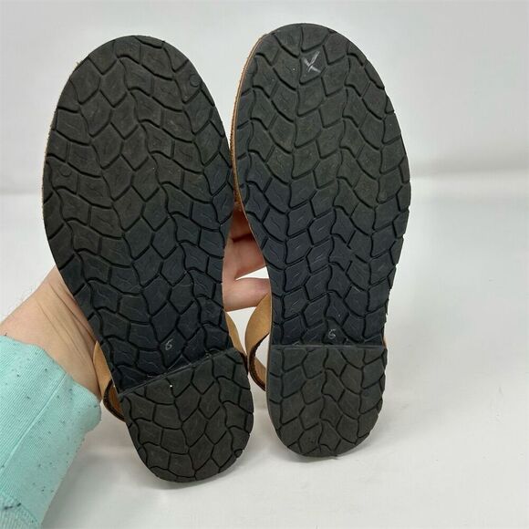 Ciutadella de Menorca Spain Avarcus Brown Leather Slingback Sandals Size 6 - Picture 10 of 13